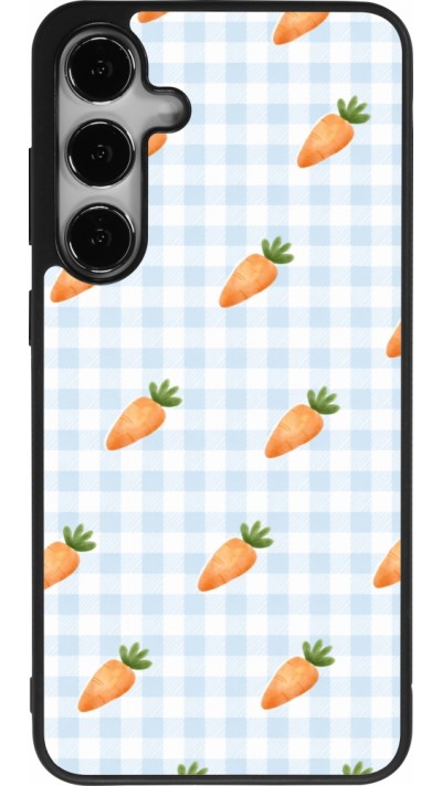 Coque Samsung Galaxy S24+ - Silicone rigide noir Easter 2026 Pattern carrots