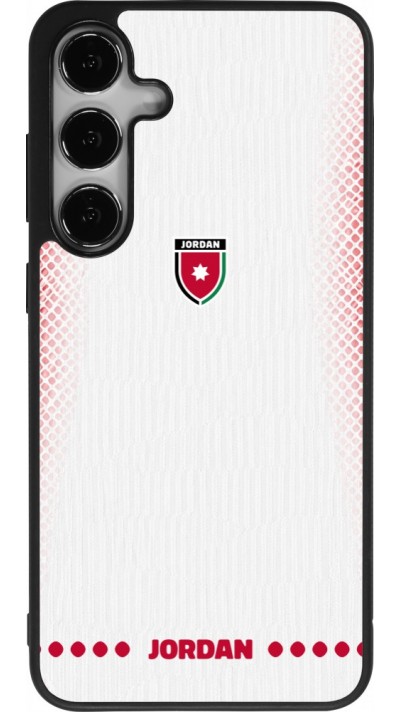 Coque Samsung Galaxy S24+ - Silicone rigide noir Maillot de football Jordanie 2026 personnalisable