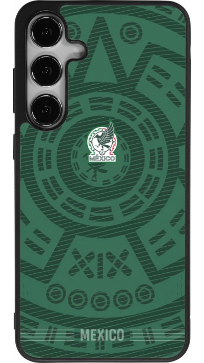 Coque Samsung Galaxy S24+ - Silicone rigide noir Maillot de football Mexique 2026 personnalisable