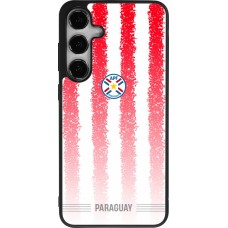 Coque Samsung Galaxy S24+ - Silicone rigide noir Maillot de football Paraguay 2026 personnalisable