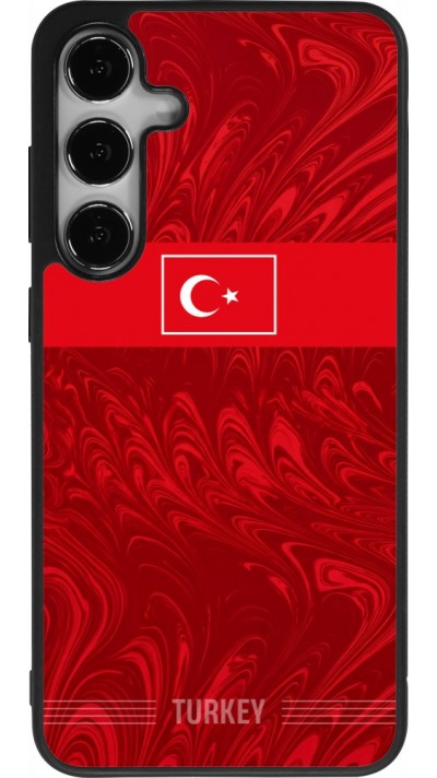 Coque Samsung Galaxy S24+ - Silicone rigide noir Maillot de football Turquie 2026 personnalisable