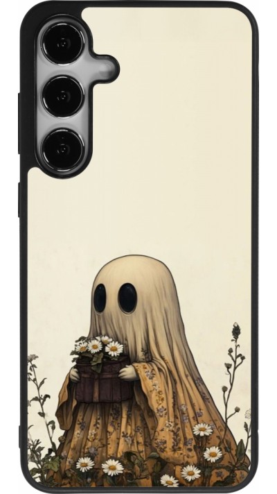 Coque Samsung Galaxy S24+ - Silicone rigide noir Halloween 2025 Ghost gardener