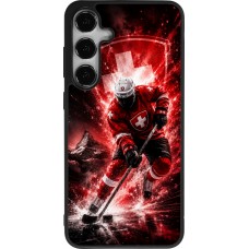 Coque Samsung Galaxy S24+ - Silicone rigide noir Hockey World Championship Player