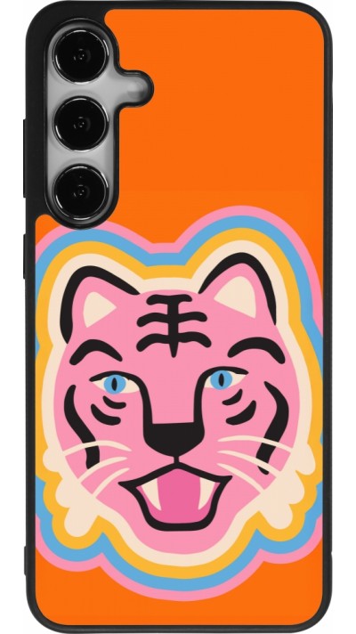 Coque Samsung Galaxy S24+ - Silicone rigide noir Lion colors 2026