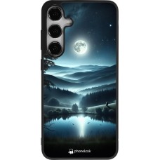 Coque Samsung Galaxy S24+ - Silicone rigide noir Night Sky View