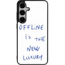Coque Samsung Galaxy S24+ - Silicone rigide noir Offline is the new luxury