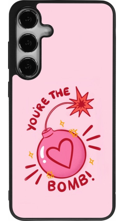Coque Samsung Galaxy S24+ - Silicone rigide noir Saint Valentines Day 26 You are the bomb