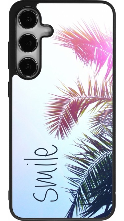 Coque Samsung Galaxy S24+ - Silicone rigide noir Smile 05