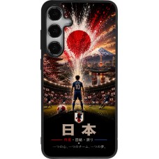 Coque Samsung Galaxy S24+ - Silicone rigide noir Football Japon splash 2026