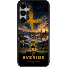 Coque Samsung Galaxy S24+ - Silicone rigide noir Football Suède splash 2026