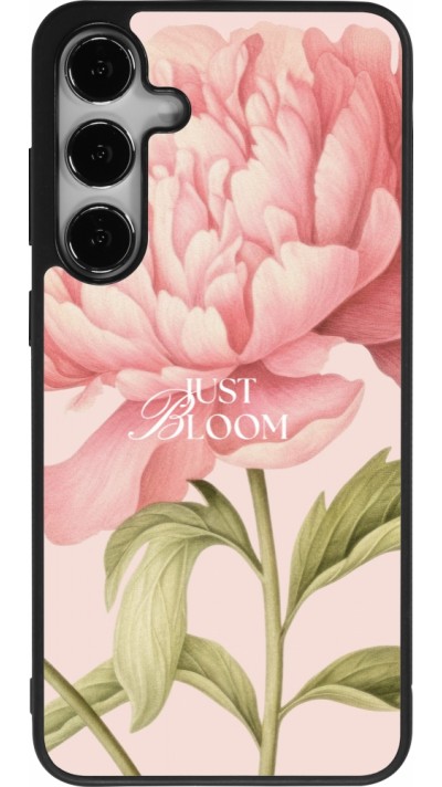 Coque Samsung Galaxy S24+ - Silicone rigide noir Just Bloom 2026