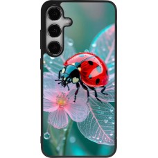 Coque Samsung Galaxy S24+ - Silicone rigide noir Ladybird in bloom 2026