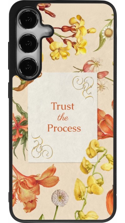 Coque Samsung Galaxy S24+ - Silicone rigide noir Trust the process 2026