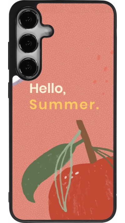 Coque Samsung Galaxy S24+ - Silicone rigide noir Summer 2025 Hello summer