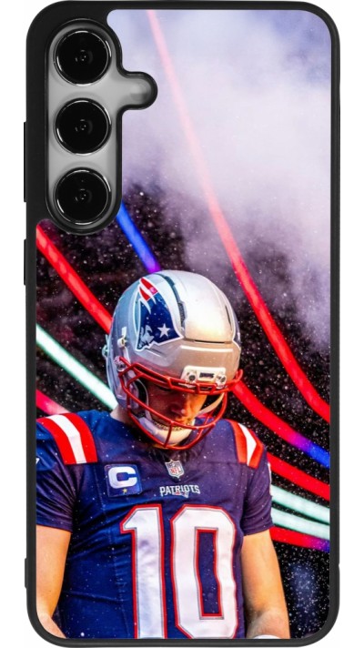 Coque Samsung Galaxy S24+ - Silicone rigide noir Super Bowl 26 Patriots 3