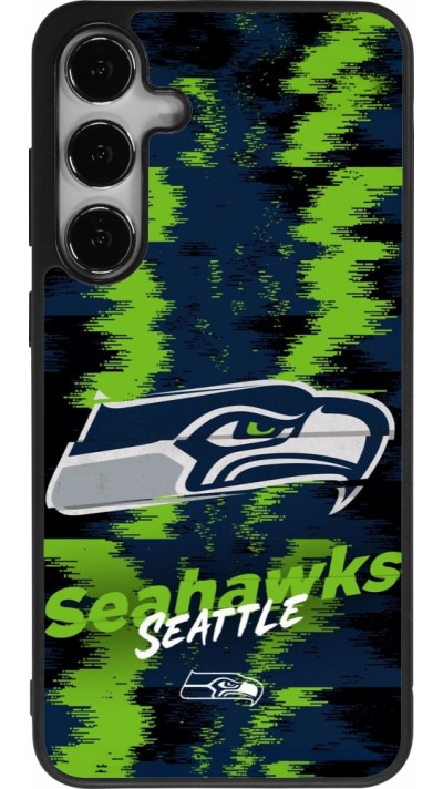 Coque Samsung Galaxy S24+ - Silicone rigide noir Super Bowl 26 Seattle 2