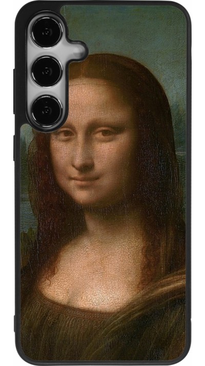 Coque Samsung Galaxy S24+ - Silicone rigide noir Tableau art - La Joconde - Léonard de Vinci