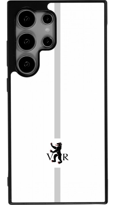 Samsung Galaxy S24 Ultra Case Hülle - Silikon schwarz Kanton AR weiss