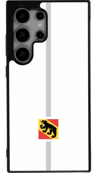 Samsung Galaxy S24 Ultra Case Hülle - Silikon schwarz Kanton BE weiss