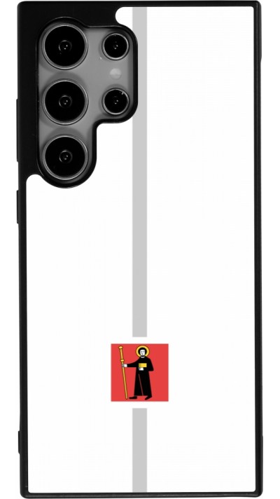 Samsung Galaxy S24 Ultra Case Hülle - Silikon schwarz Kanton GL weiss