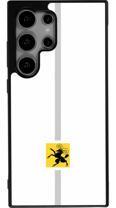 Samsung Galaxy S24 Ultra Case Hülle - Silikon schwarz Kanton SH weiss