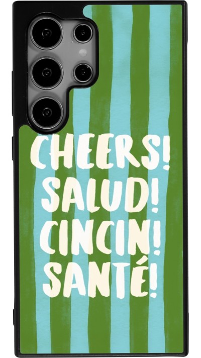 Coque Samsung Galaxy S24 Ultra - Silicone rigide noir Cheers 2026