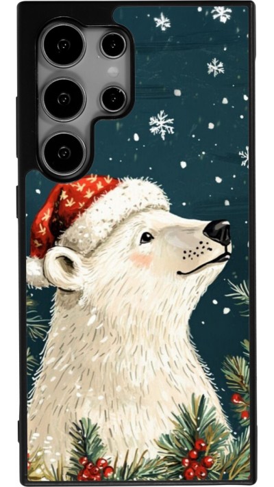Coque Samsung Galaxy S24 Ultra - Silicone rigide noir Christmas 25 Bear