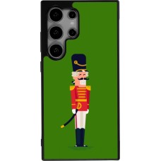 Coque Samsung Galaxy S24 Ultra - Silicone rigide noir Christmas 25 Nutcracker Green