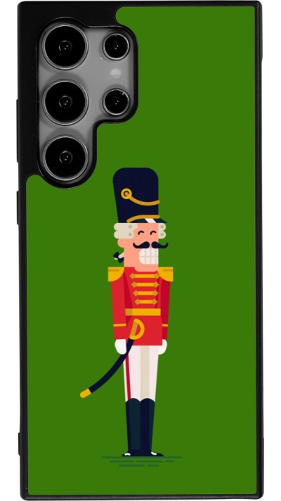 Coque Samsung Galaxy S24 Ultra - Silicone rigide noir Christmas 25 Nutcracker Green
