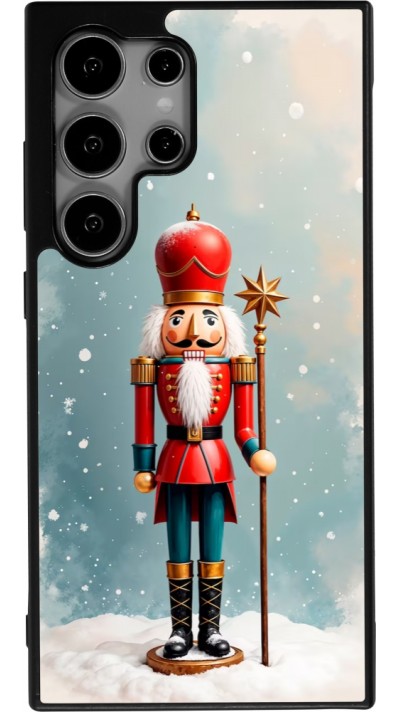 Coque Samsung Galaxy S24 Ultra - Silicone rigide noir Christmas 25 Nutcracker Snow