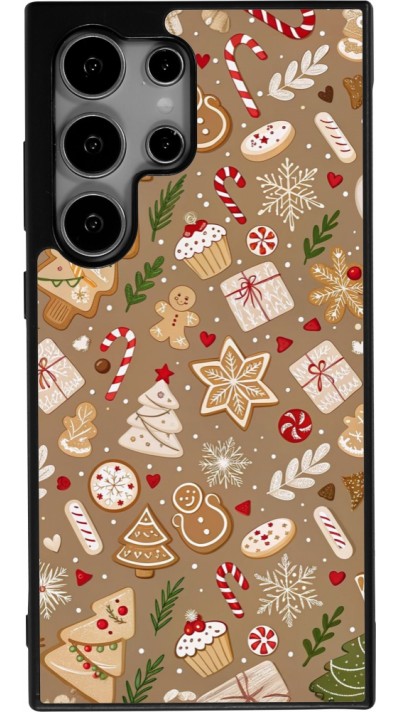 Coque Samsung Galaxy S24 Ultra - Silicone rigide noir Christmas 25 Pattern Ginger Cookie