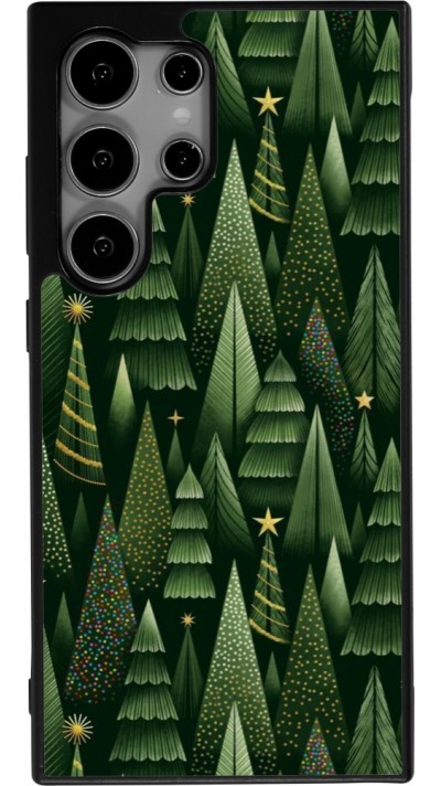 Coque Samsung Galaxy S24 Ultra - Silicone rigide noir Christmas 25 Pattern Xmas Tree