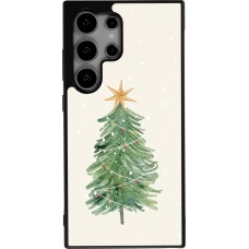 Coque Samsung Galaxy S24 Ultra - Silicone rigide noir Christmas 25 Sketch Tree