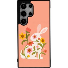 Coque Samsung Galaxy S24 Ultra - Silicone rigide noir Easter 2026 Rabbit collage
