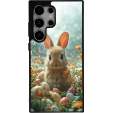 Coque Samsung Galaxy S24 Ultra - Silicone rigide noir Easter 2026 Rabbit in the garden