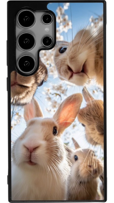 Coque Samsung Galaxy S24 Ultra - Silicone rigide noir Easter 2026 Rabbits