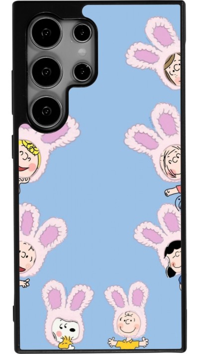 Coque Samsung Galaxy S24 Ultra - Silicone rigide noir Easter 2026 Snoopy