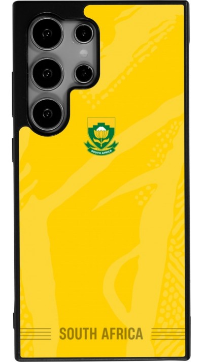 Coque Samsung Galaxy S24 Ultra - Silicone rigide noir Maillot de football Afrique du Sud 2026 personnalisable