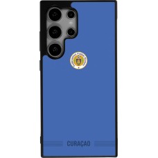 Coque Samsung Galaxy S24 Ultra - Silicone rigide noir Maillot de football Curaçao 2026 personnalisable