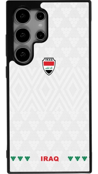 Coque Samsung Galaxy S24 Ultra - Silicone rigide noir Maillot de football Irak 2026 personnalisable