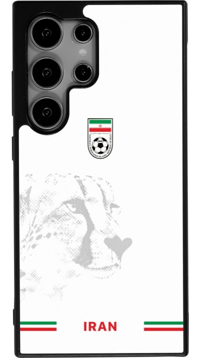 Coque Samsung Galaxy S24 Ultra - Silicone rigide noir Maillot de football Iran 2026 personnalisable