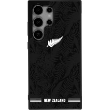 Coque Samsung Galaxy S24 Ultra - Silicone rigide noir Maillot de football Nouvelle-Zélande 2026 personnalisable