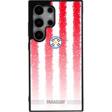 Coque Samsung Galaxy S24 Ultra - Silicone rigide noir Maillot de football Paraguay 2026 personnalisable