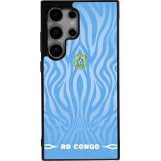 Samsung Galaxy S24 Ultra Case Hülle - Silikon schwarz Demokratische Republik Kongo 2026 personalisierbares Fussballtrikot