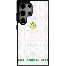 Coque Samsung Galaxy S24 Ultra - Silicone rigide noir Maillot de football Sénégal 2026 personnalisable
