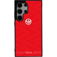 Coque Samsung Galaxy S24 Ultra - Silicone rigide noir Maillot de football Tunisie 2026 personnalisable