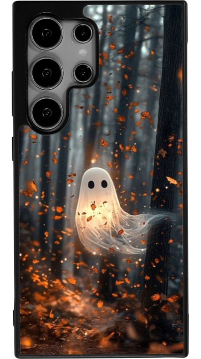 Coque Samsung Galaxy S24 Ultra - Silicone rigide noir Halloween 2025 Ghost in the forest