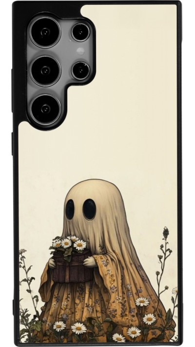 Coque Samsung Galaxy S24 Ultra - Silicone rigide noir Halloween 2025 Ghost gardener