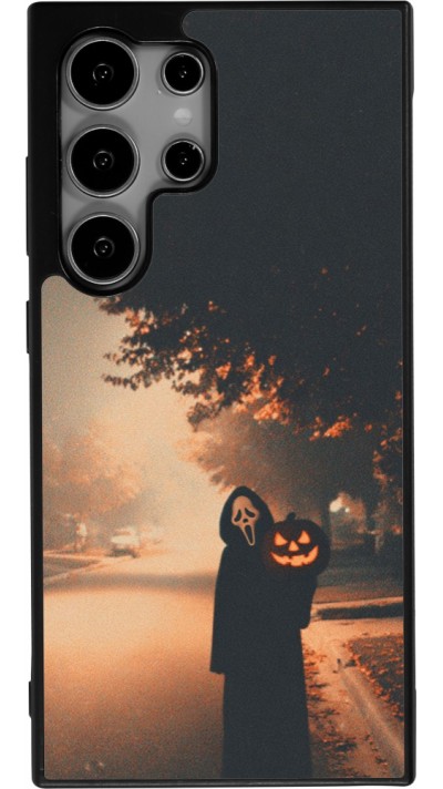 Coque Samsung Galaxy S24 Ultra - Silicone rigide noir Halloween 2025 Scream