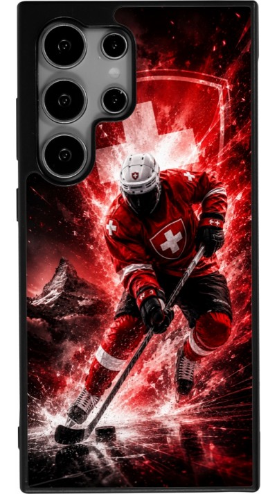 Coque Samsung Galaxy S24 Ultra - Silicone rigide noir Hockey World Championship Player